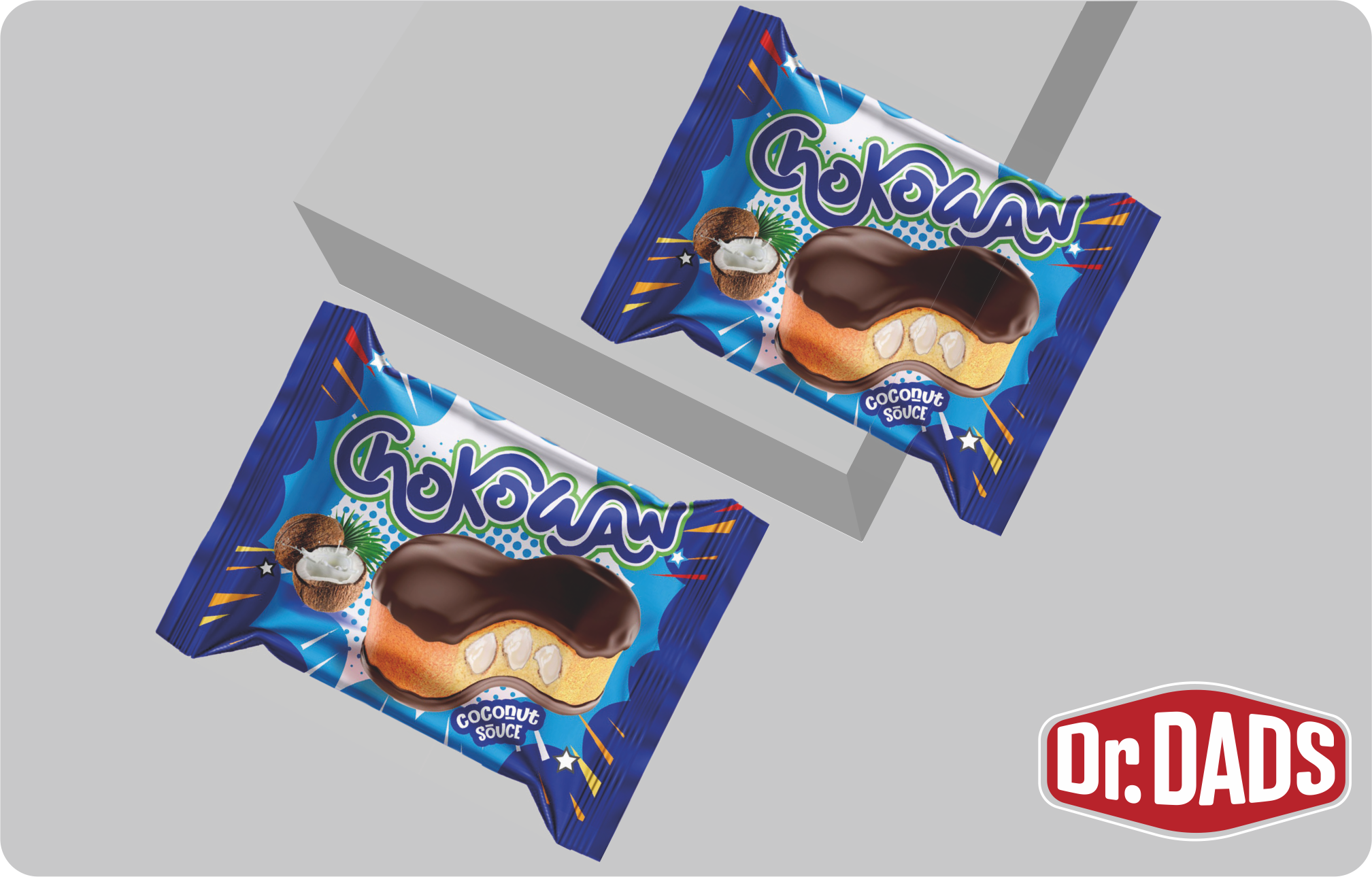 Chokowaw Çikolata Kaplamalı Hindistan Cevizi Aromalı Kek
