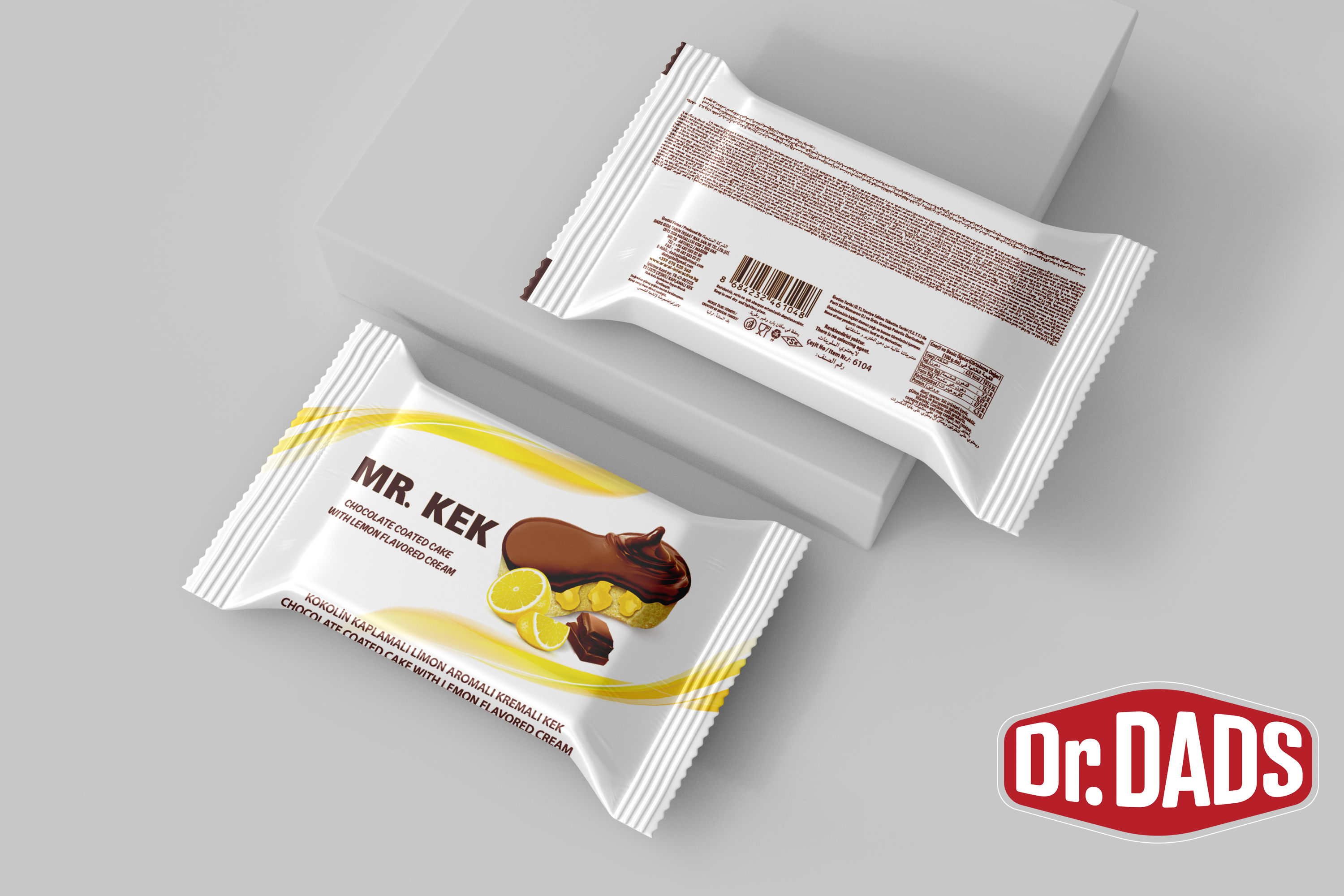 Mr.Kek Kokolin Kaplamalı Limon Aromalı Kremalı Kek