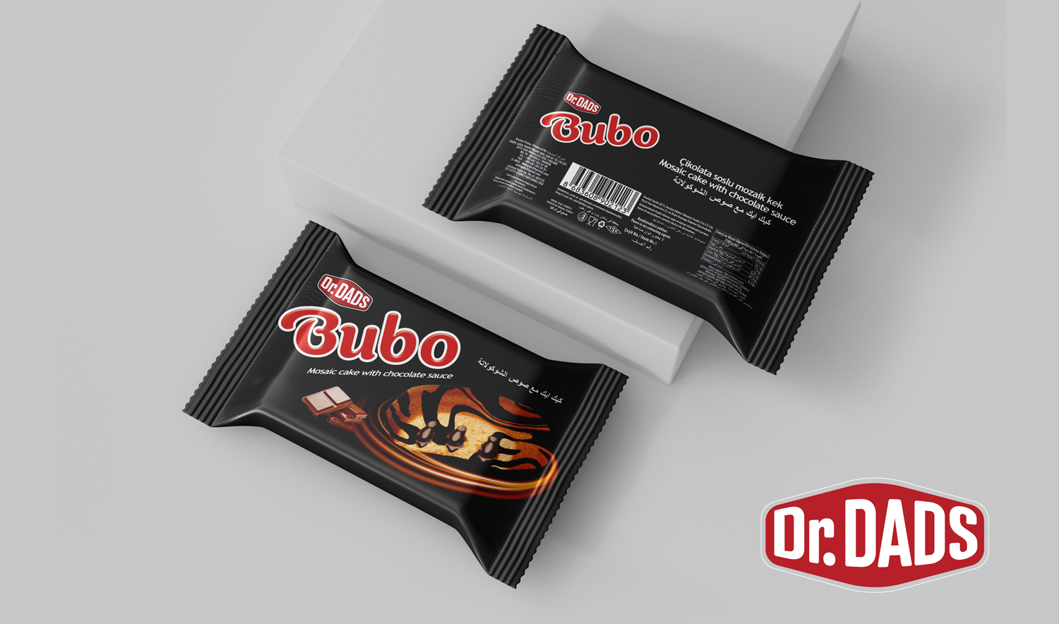 Bubo Çikolata Soslu Mozaik Kek